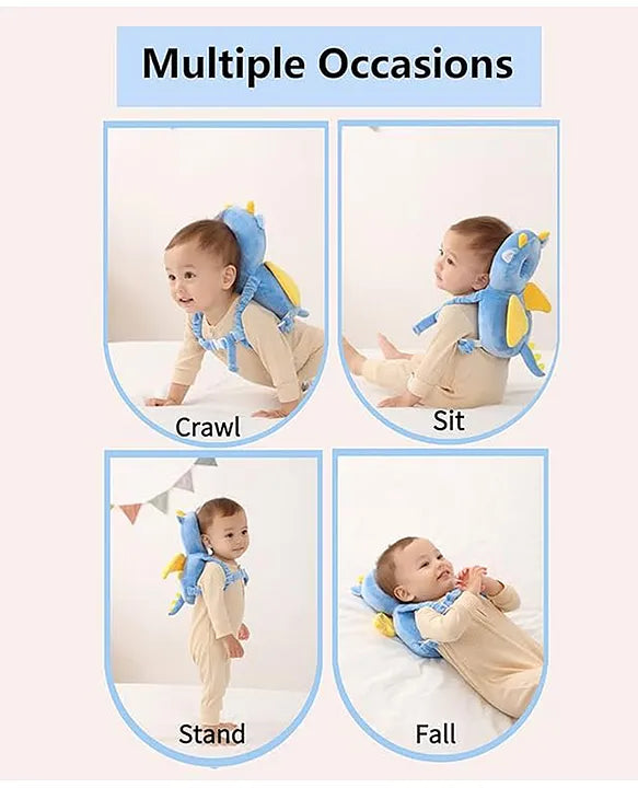 Baby Back Head Protector Toddlers Head Safety Pad Cushion Flexible Strap